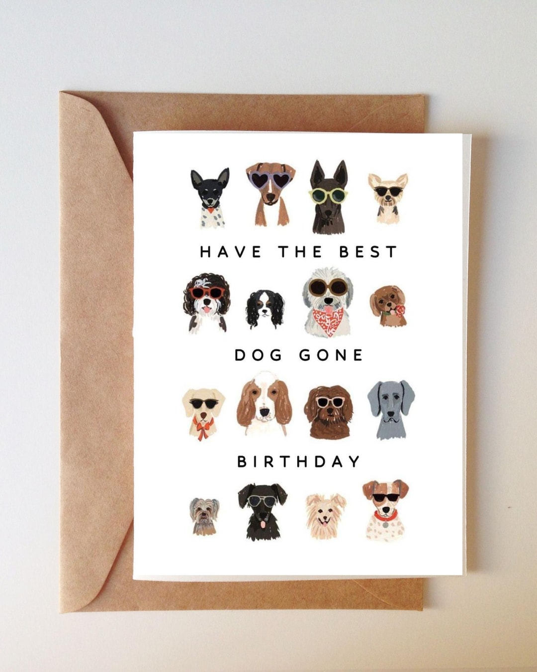 Dog Birthday | Greeting Card - Etsy