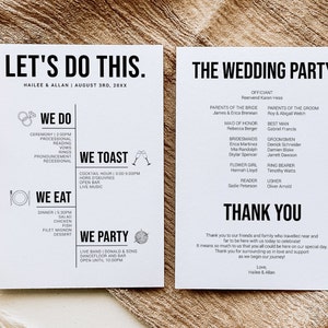 Hagamos esta plantilla del programa de bodas de la línea de tiempo, programa de bodas del orden de la ceremonia, plantilla editable, descarga instantánea, calendario de bodas