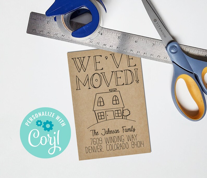 Moving Announcement Printable Template // Editable Moving | Etsy