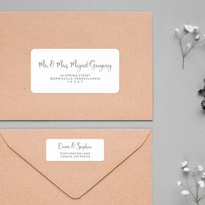 Printable Address Labels, Wedding Envelope Labels, Editable Template, Envelope Address Templates, Instant Download, Wedding DIY