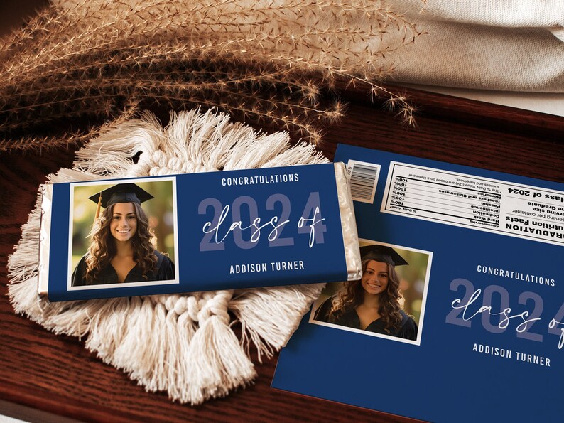 Graduation Candy Bar Wrapper Template, Photo Candy Bar Wrapper With ...