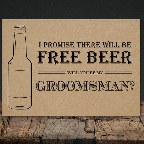 Printable Groomsman Proposal Card Best Man Proposal Free - Etsy