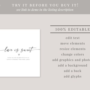 Wedding Candy Bar Wrapper Template, Printable Candy Bar Label, Wedding ...