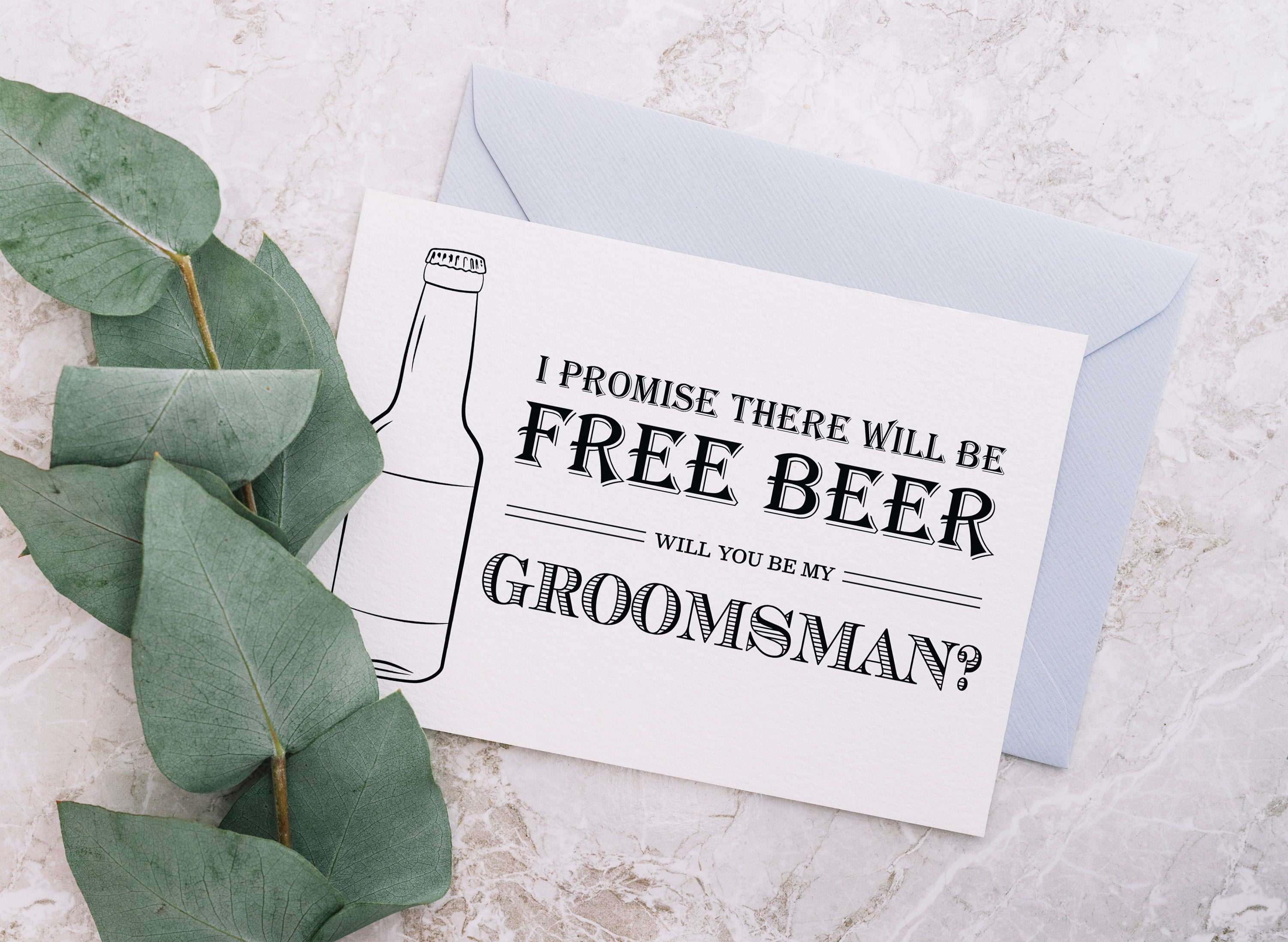Printable Groomsman Proposal Card Best Man Proposal Free | Etsy