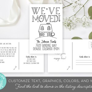 Moving Announcement Printable Template Editable Moving - Etsy