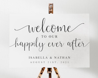 Wedding Welcome Sign, Printable Wedding Welcome Sign Template, Minimalist, Wedding DIY, Instant Download, Editable Template, AD02