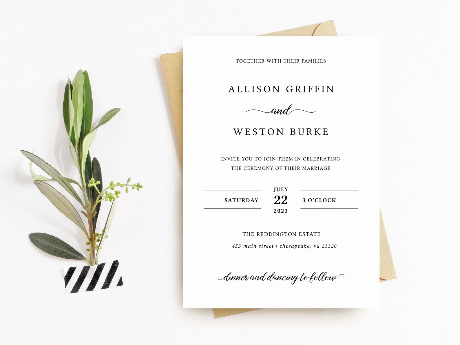 Wedding Invitation Set Printable Wedding Invitation Set - Etsy