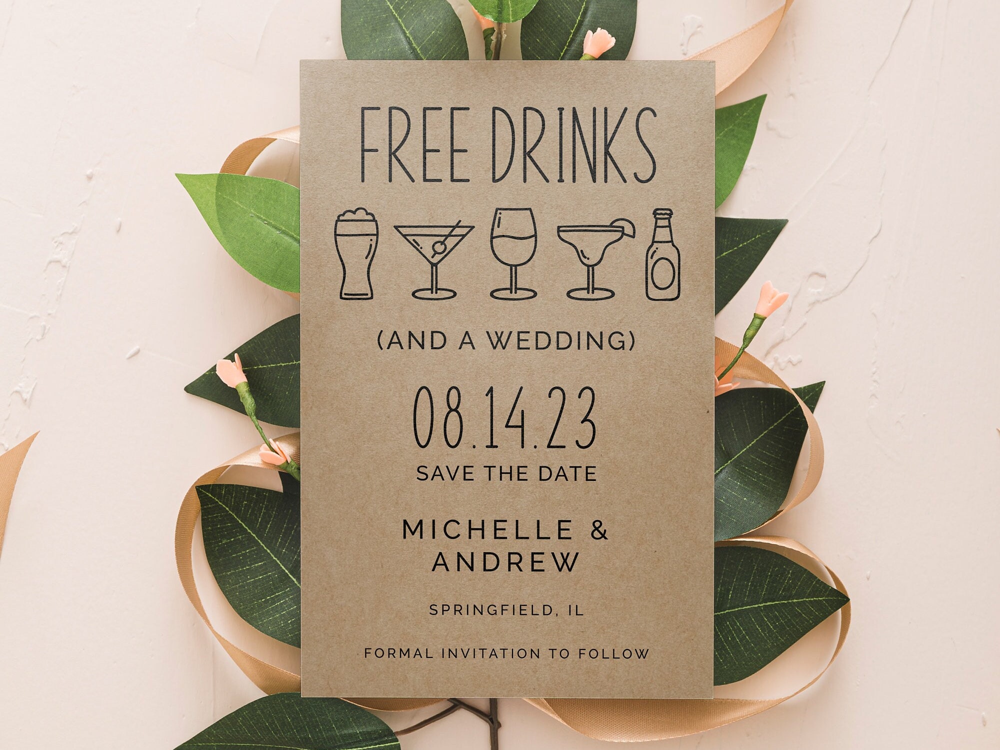 Modern Save the Dates for Wedding, Vellum Wedding Save the Date