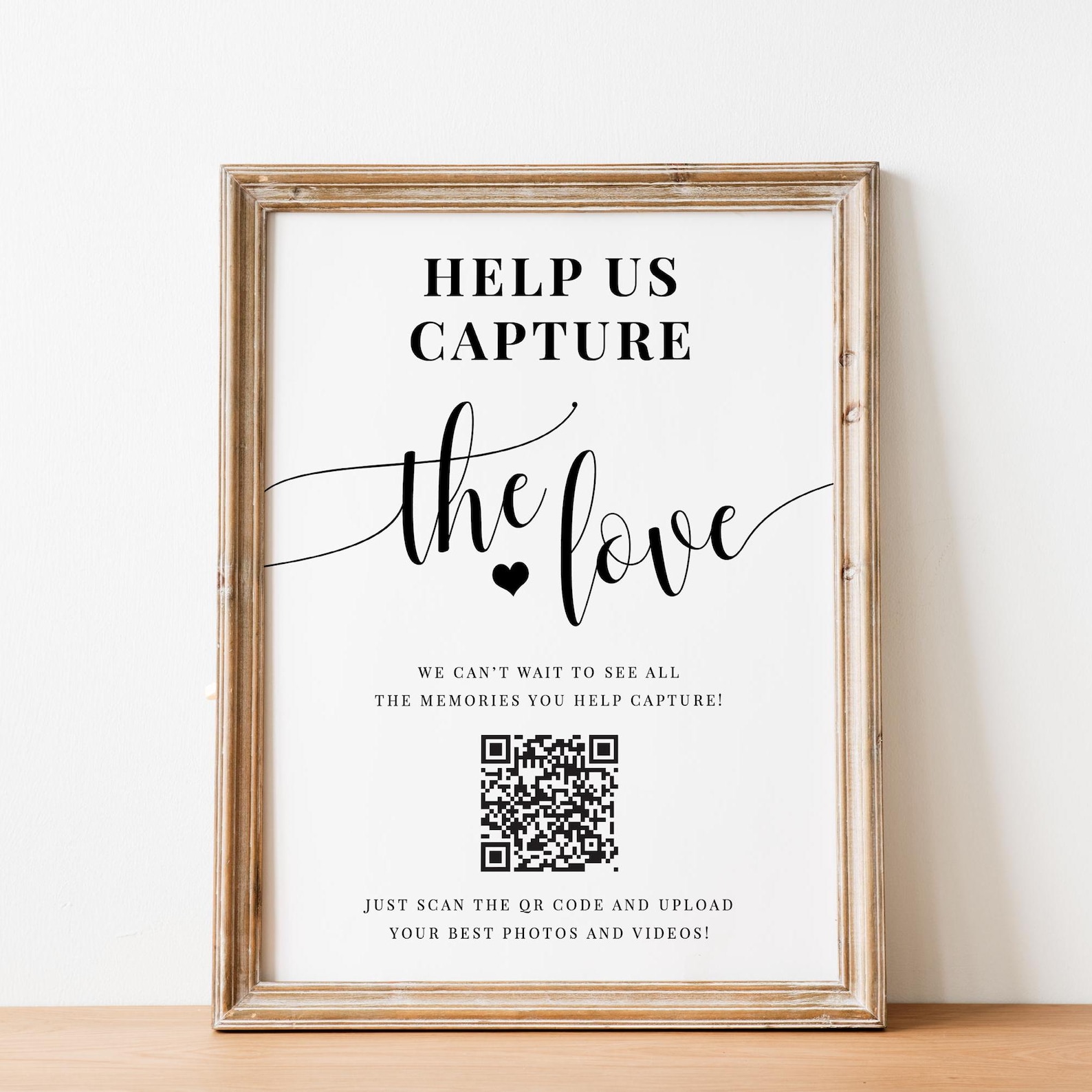 Help Us Capture the Love Wedding Sign Template, Wedding Pictures Sign ...