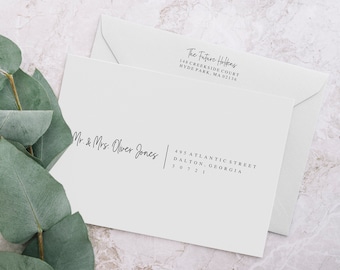 Printable Wedding Envelope Template, Editable Wedding Envelope Address Labels, Wedding DIY, Instant Download, Wedding Envelopes