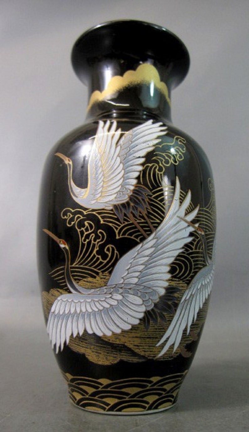 Vintage Japanese Shibata Vase Etsy
