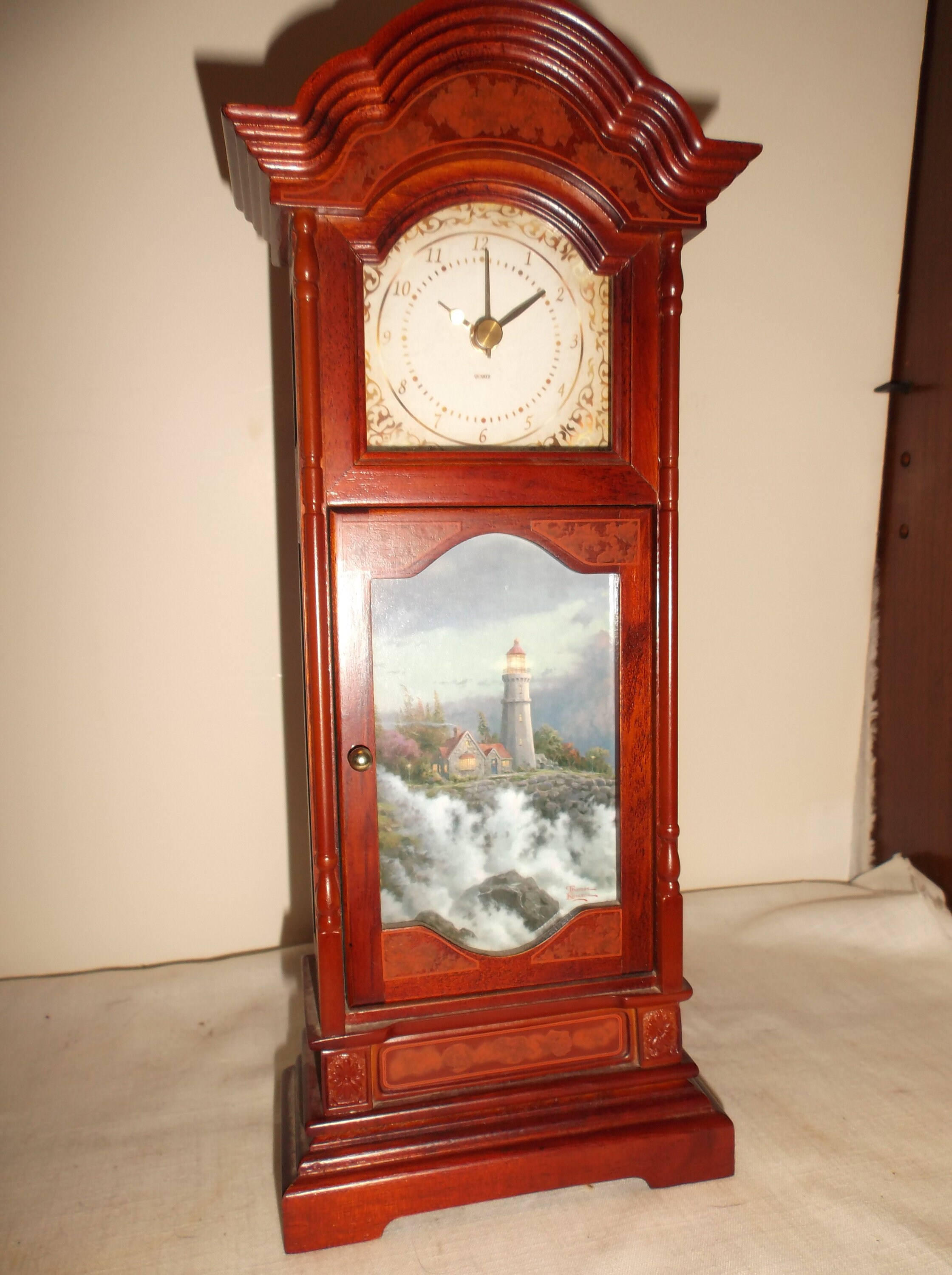 Listing 698 Is A Vintage Thomas Kinkade Desk Clock Stands Etsy