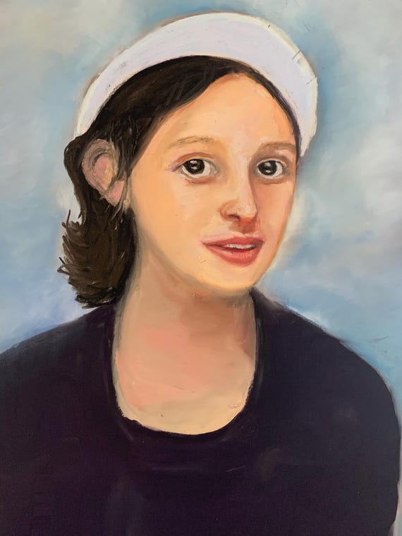 Pastel Portrait Painting: "Sailor's Wife" - 11x14 Giclee Print