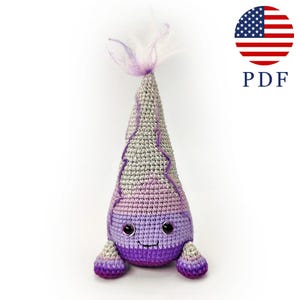 Ether the Spirit crochet pattern, Metal sprite, PDF tutorial, Elemental dragon amigurumi, Sprite crochet, Fantasy Crochet, Crochet lightning