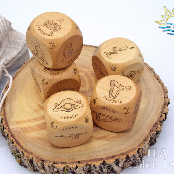 Kid's Yoga game, BIG Yoga dice for children, Yoga teacher gift, Christmas gift Yoga class, Yoga poses, Activities for toddlers, Family games