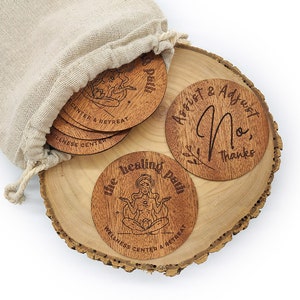 Fichas de consentimiento personalizadas, Tarjetas de permiso para yoga, Regalo de Navidad, Asistencia y adaptación, Tarjetas de madera para voltear, Regalo para profesores de yoga, Decoración de estudio