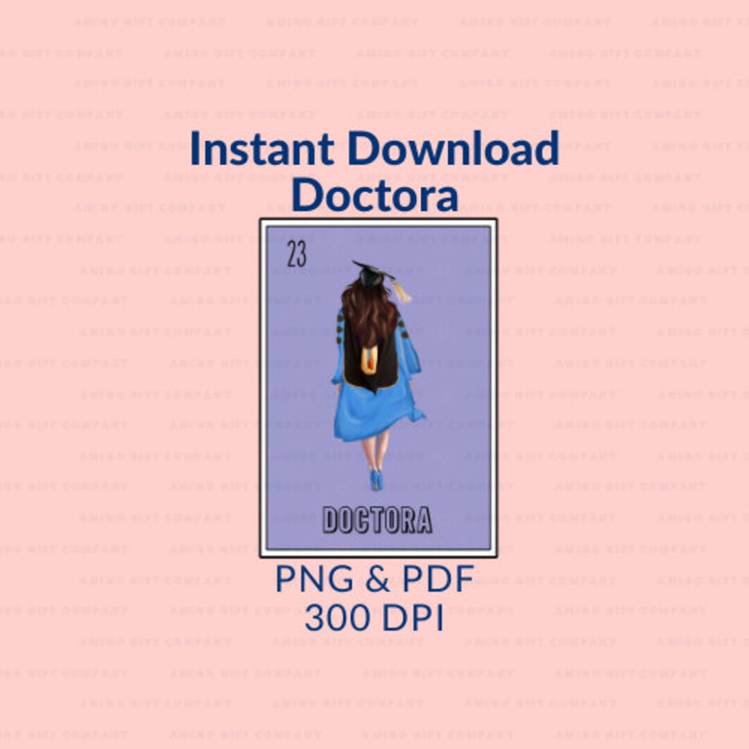 La Doctora Loteria Card 2023 PNG PDF 300 DPI Digital File For la-doctora-loteria-card-2023-png-pdf-300-dpi-digital-file-for