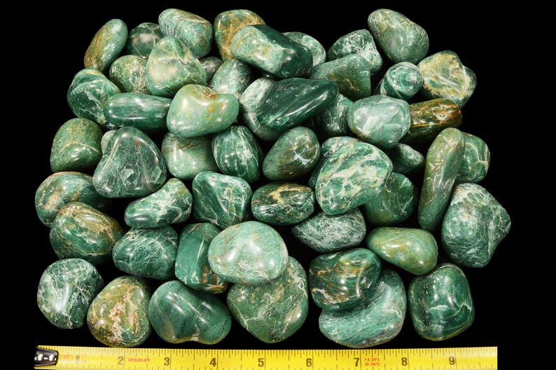 Green Jade Crystal 2 Inch Tumbled Polished Rocks Minerals | Etsy