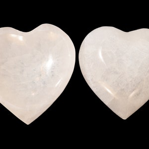 Satin Spar Heart Dish 4&quot; 12 Oz Polished Crown Chakra Healing Crystal Bowl Rocks And Mineral Specimen Stone