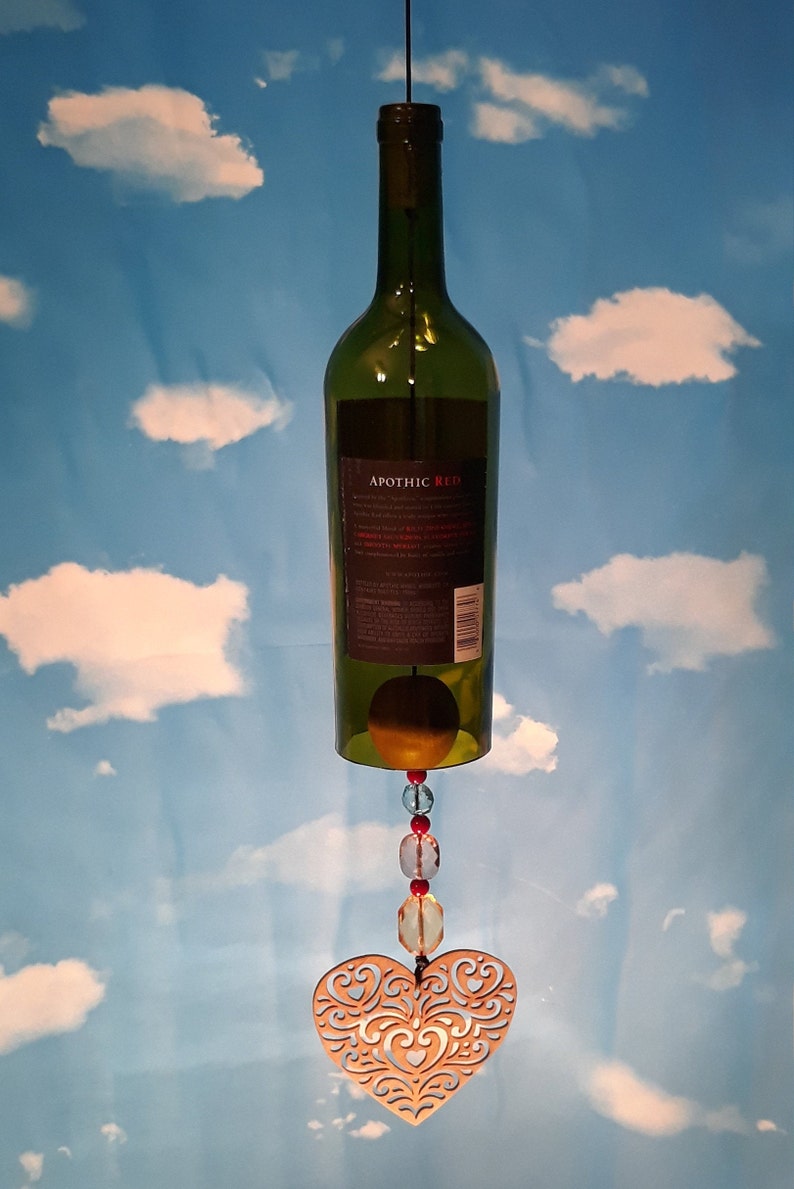 Apothic Red Chime - Patio Décor, Wind Chime, House Warming Gift, Patio ...
