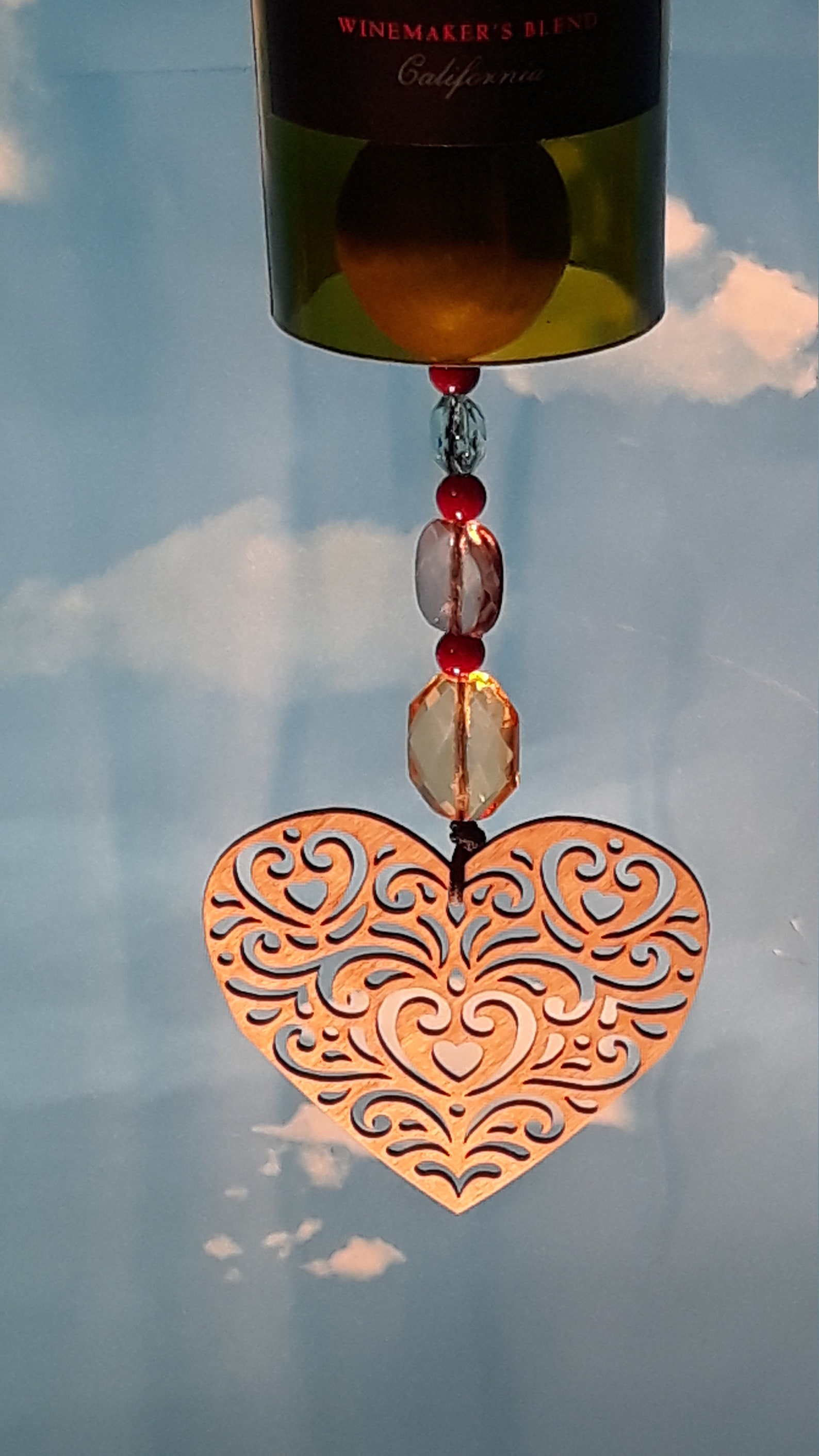 Apothic Red Chime - Patio Décor, Wind Chime, House Warming Gift, Patio ...