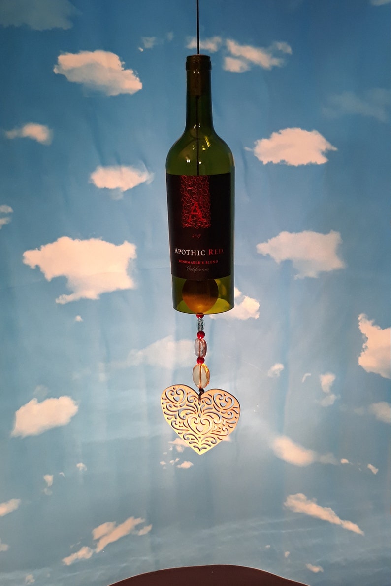 Apothic Red Chime - Patio Décor, Wind Chime, House Warming Gift, Patio ...