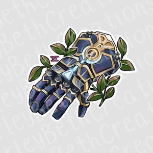 Vi’s Gauntlet sticker | waterproof sticker | arcane sticker