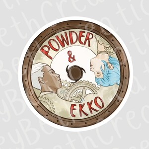 Powder and Ekko Sticker | Arcane Sticker