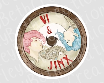 Vi and Jinx Sticker | Arcane Sticker