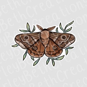 Moth sticker | waterproof sticker