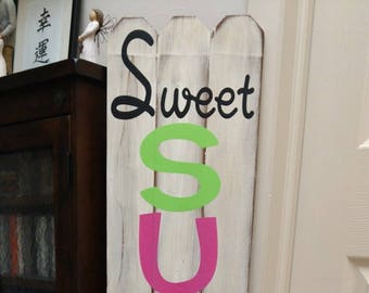 Sweet Summer Time Fence Sign