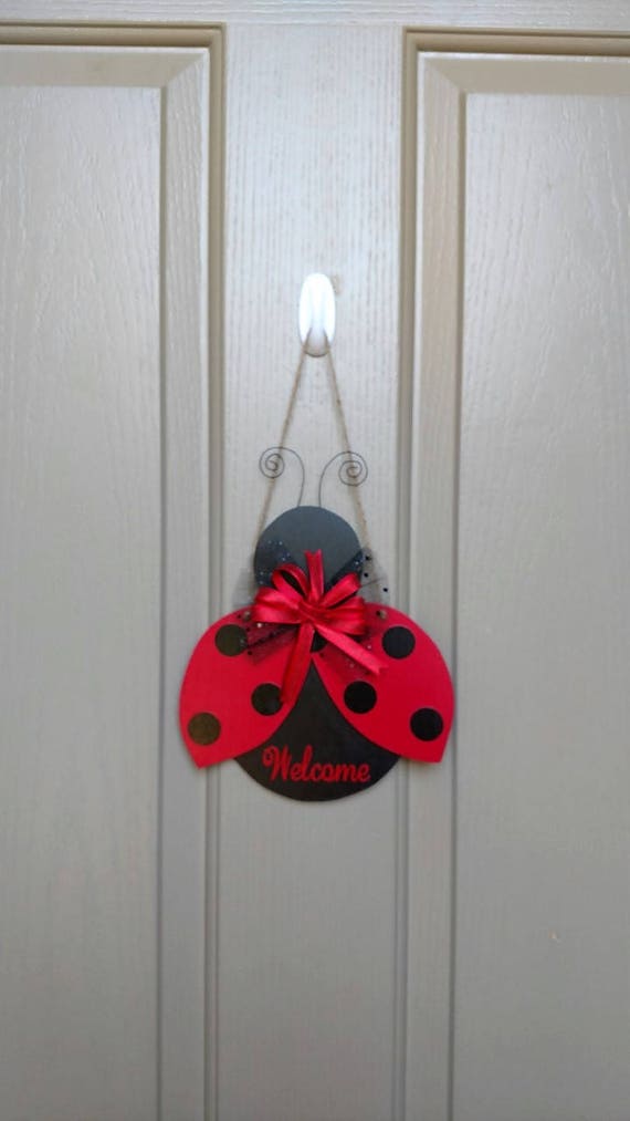 Items similar to Ladybug Door Hanger on Etsy