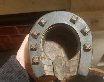 WW2 Period Hardware Store Promotional Glass Ashtray Art Deco Glass Ashtray WW2 Memorabilia Man CaveWorkshop Decor. 1930s Retro Glass