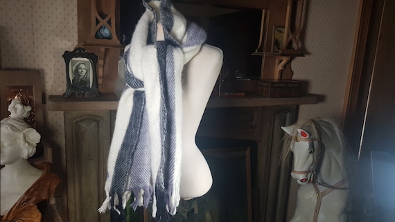 60s wool scarf; Finnish wool - image 1