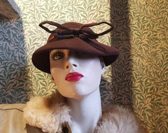 30s brown hat