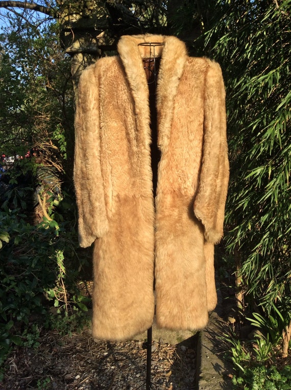 Wonderful 1920s-30s sheepskin coat-Extremely Rare-