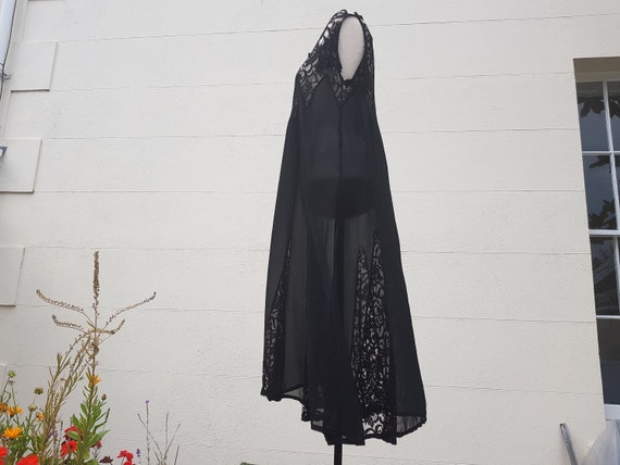As Found Original 20s 30s black evening dress with