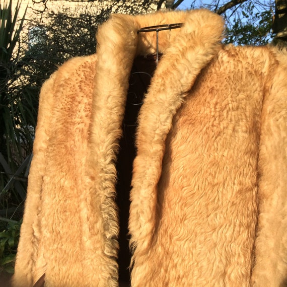 Wonderful 1920s-30s sheepskin coat-Extremely Rare-