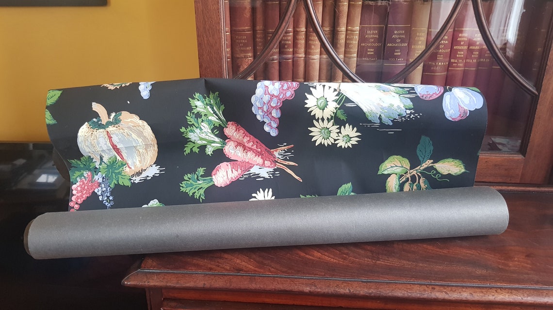 40s kitsch wallpaper Kitchen Wallpaper Original kitsch Etsy