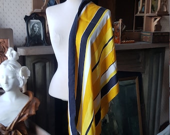 Foulard en soie rayé de style Art déco