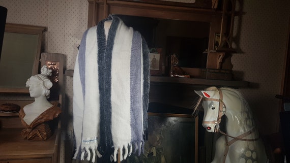 60s wool scarf; Finnish wool - image 7