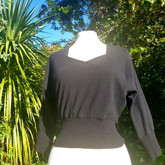 50s bad girl sweater fine lambswool uk 8-10