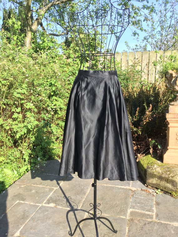 mid length satin skirts uk