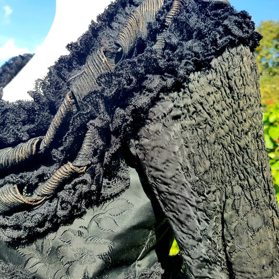 Edwardian bodice jacket with black lace. Volup. St