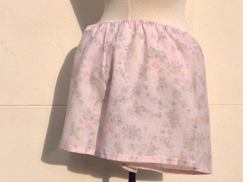 harajuku lolita shorts and top set vintage pink with bow motif 80s cotton pyjamas