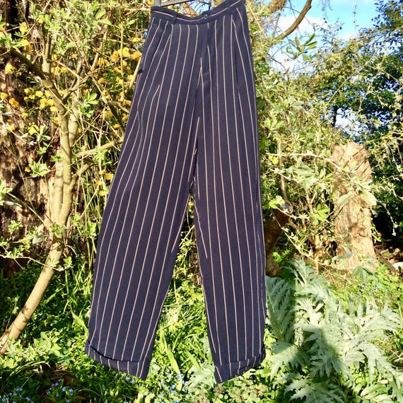 90s Ralph Lauren silk Trousers/Pants, 40s style, P