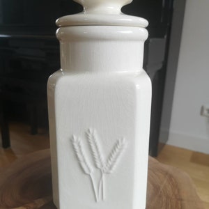 Grote vintage pot met deksel keramiek