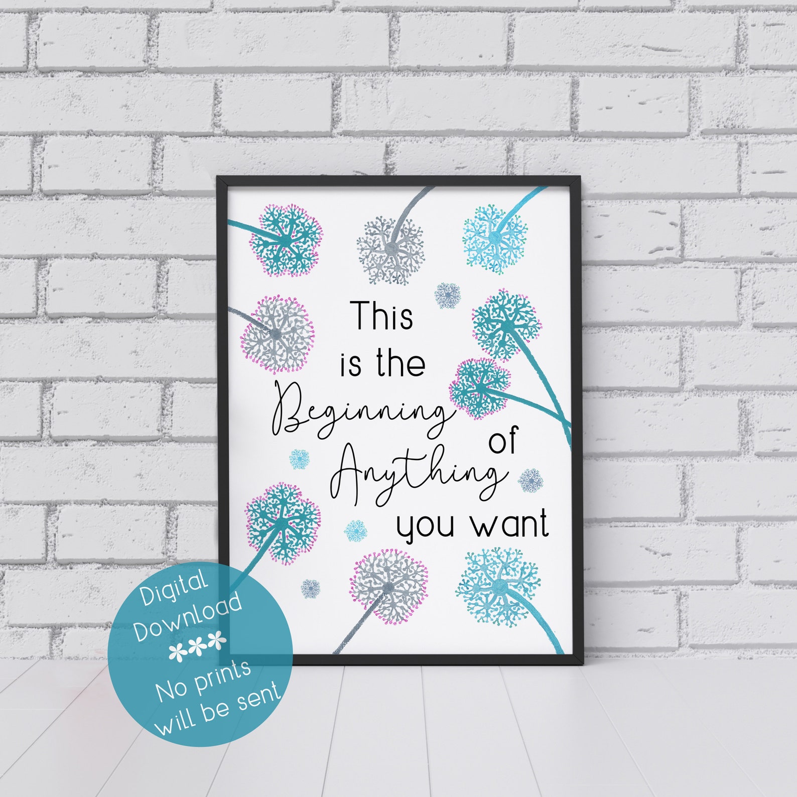 Quotes Wall Art Home Decor /motivational Quote Instant Etsy