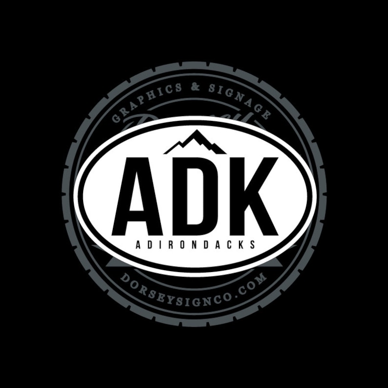 ADK Sticker Free Shipping / Adirondacks Sticker / ADK | Etsy