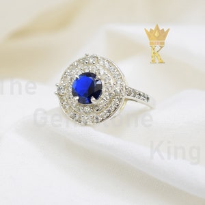 Swarovski Ring, 925 Sterling Silver Ring, Handmade Birthstone Ring, Gift For, Cubic Zirconia Fashion Ring, Designer Ring TGK61520